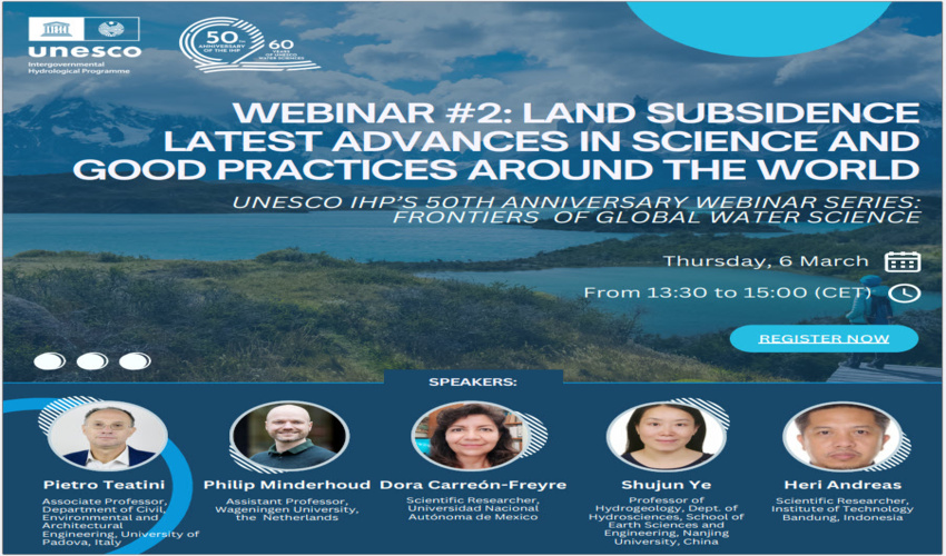 برگزاری وبینار یونسکو با موضوع فرونشست زمین 