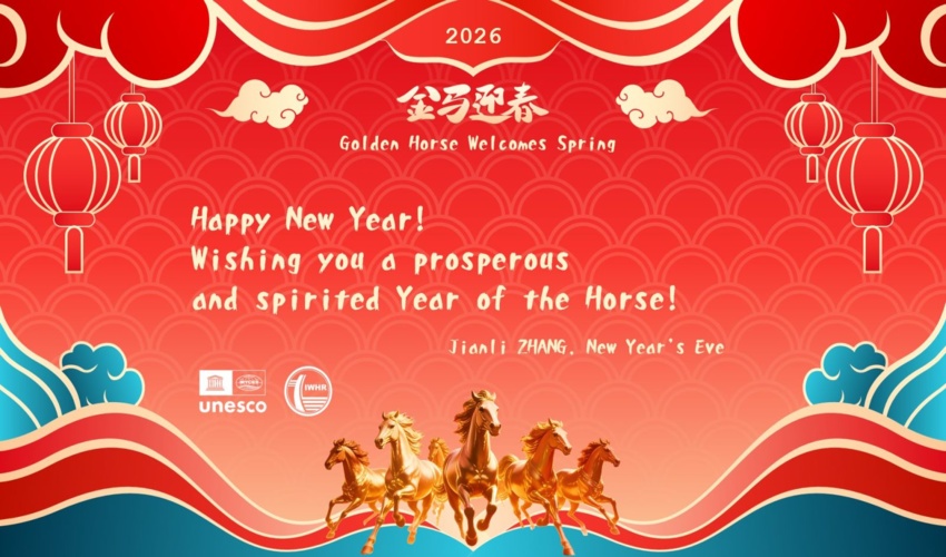 تبریک سال نو میلادی توسط معاون مدیر کل مرکز بین المللی تحقیق و آموزش در زمینه فرسایش و رسوب گذاری کشور چین